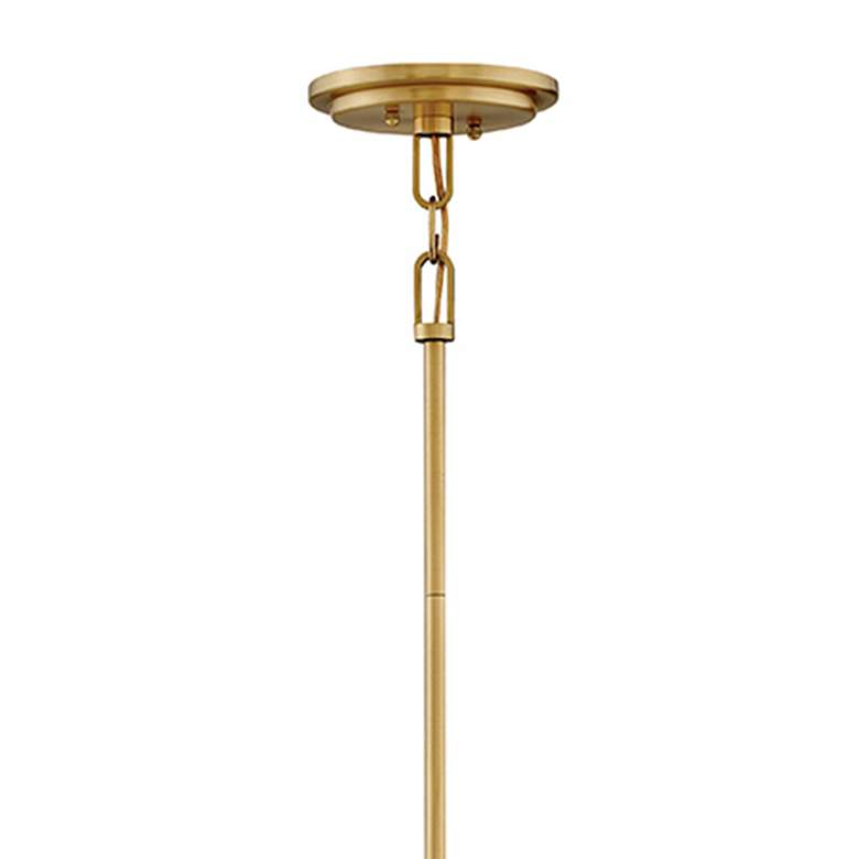 Image 2 Hinkley Lighting Odeon 15" Wide Gold and White Globe Pendant Light more views
