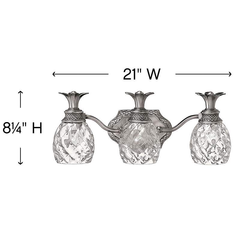 Image 3 Hinkley Lighting Plantation 21" Polished Antique Nickel Bath Light more views