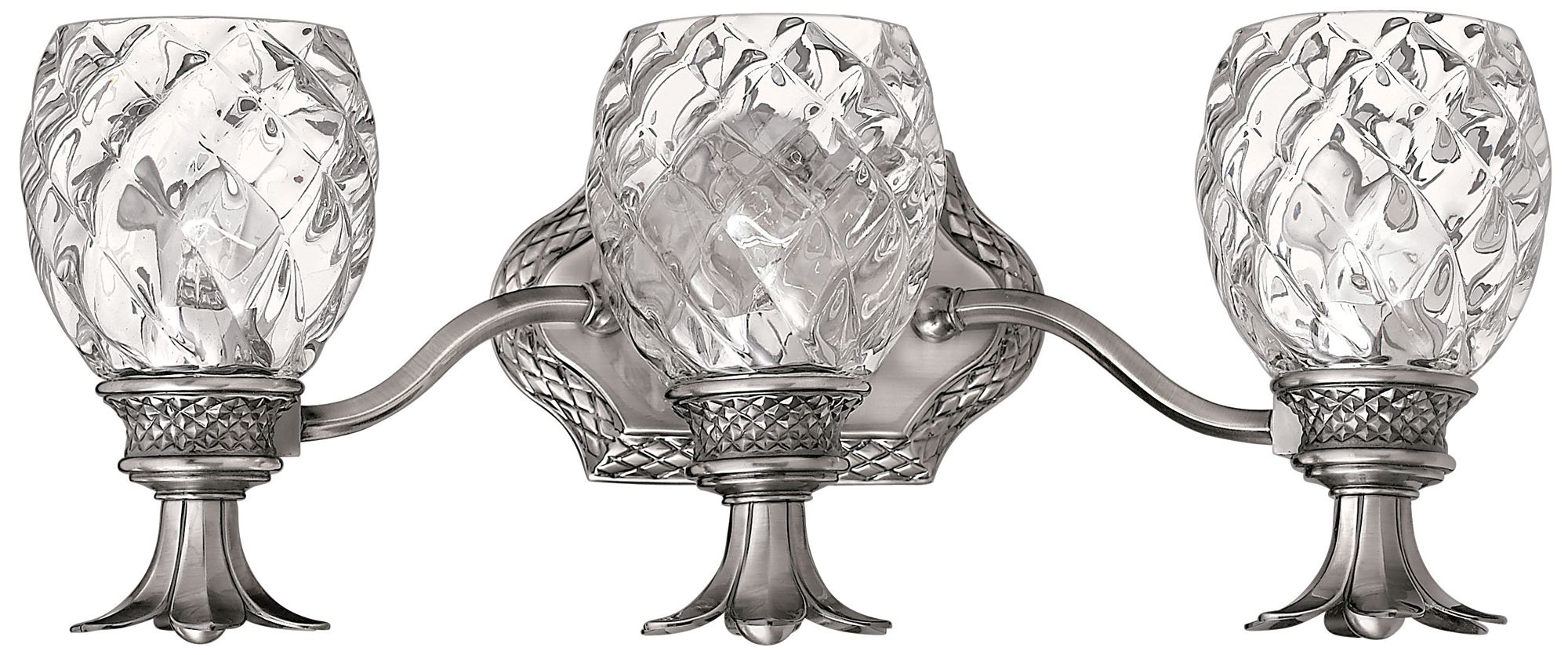 Hinkley Lighting Plantation 21" Polished Antique Nickel Bath Light