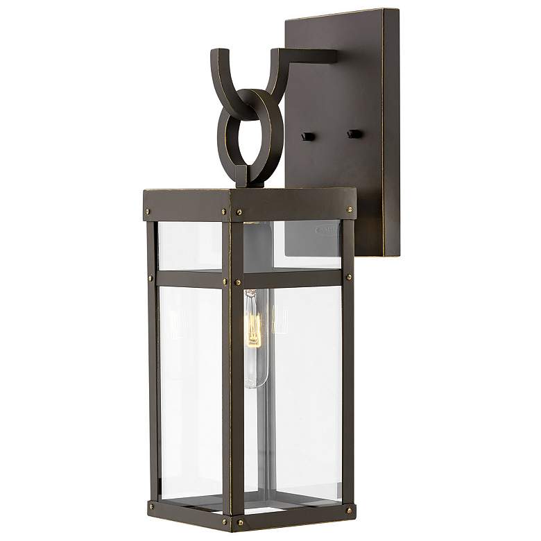 Image 1 Hinkley Lighting Porter 18 1/2 inch High Bronze Lantern Outdoor Wall Light