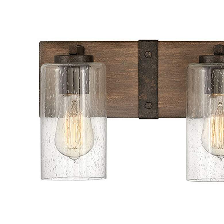 Image 2 Hinkley Lighting Sawyer 22" Wide 3-Light Rustic Sequoia Bath Light more views