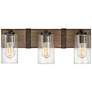 2_Hinkley Lighting Sawyer 22" Wide 3-Light Rustic Sequoia Bath Light more views
