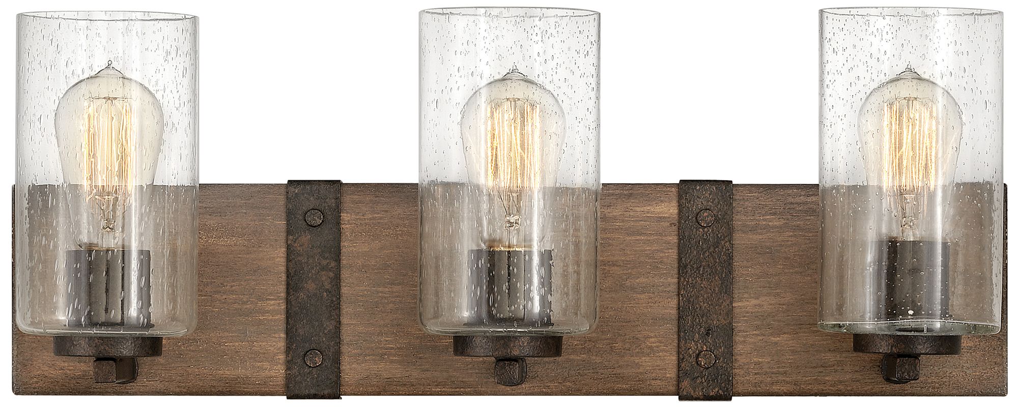 Hinkley Lighting Sawyer 22" Wide 3-Light Rustic Sequoia Bath Light