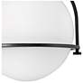 6_Hinkley Lighting Somerset 11 1/2" Black with White Globe Ceiling Light more views