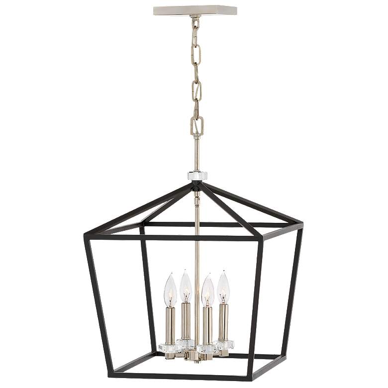 Image 1 Hinkley Lighting Stinson 16" Open Black Frame Candelabra Chandelier
