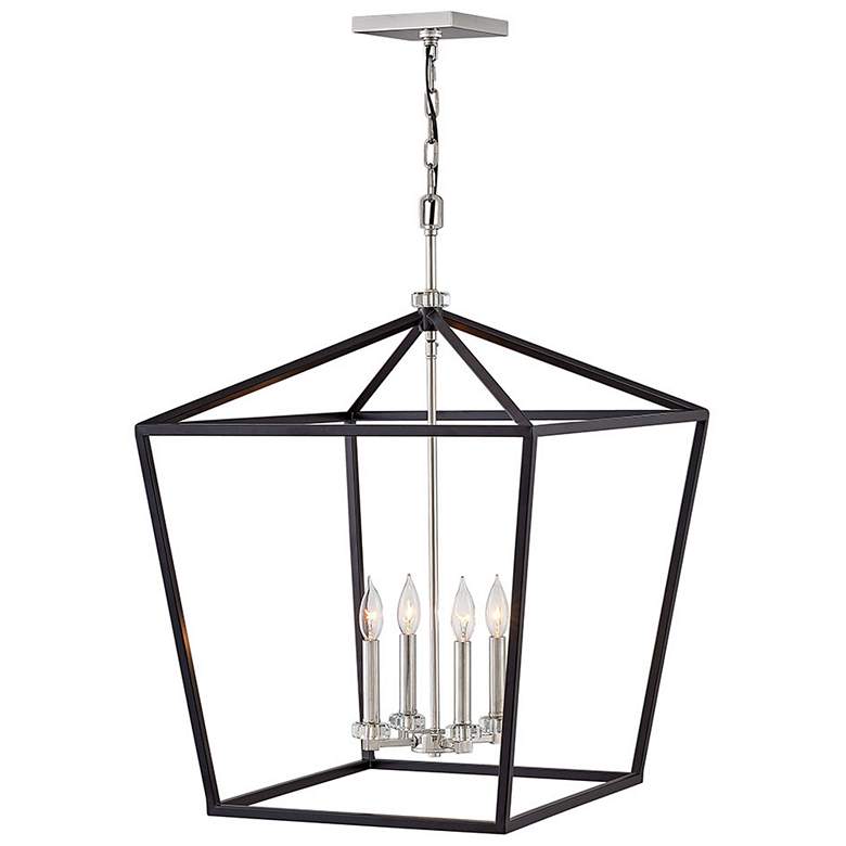 Image 1 Hinkley Lighting Stinson 22" Open Black Frame Candelabra Chandelier