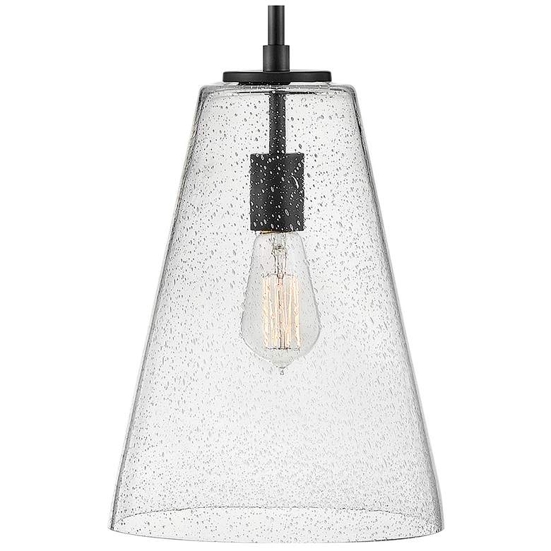 Image 6 Hinkley Lighting Vance 10" Wide Black and Seeded Glass Mini Pendant more views