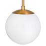 Hinkley Lighting Warby 21 3/4" High Brass and White Glass Wall Sconce