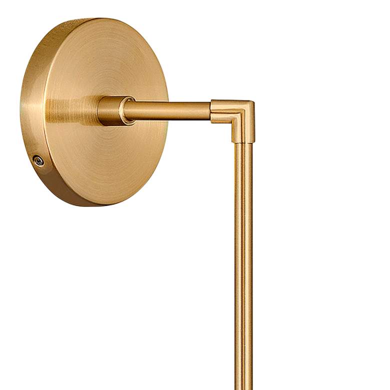 Image 3 Hinkley Lighting Warby 21 3/4 inch High Brass and White Glass Wall Sconce more views
