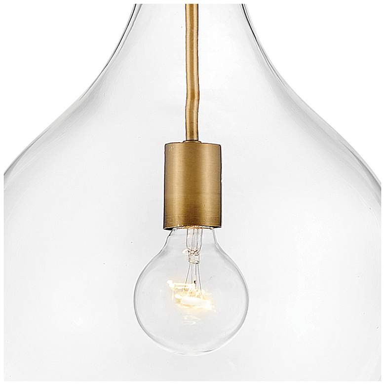Image 5 Hinkley Lighting Ziggy 12" Wide Brass and Clear Glass Mini Pendant more views