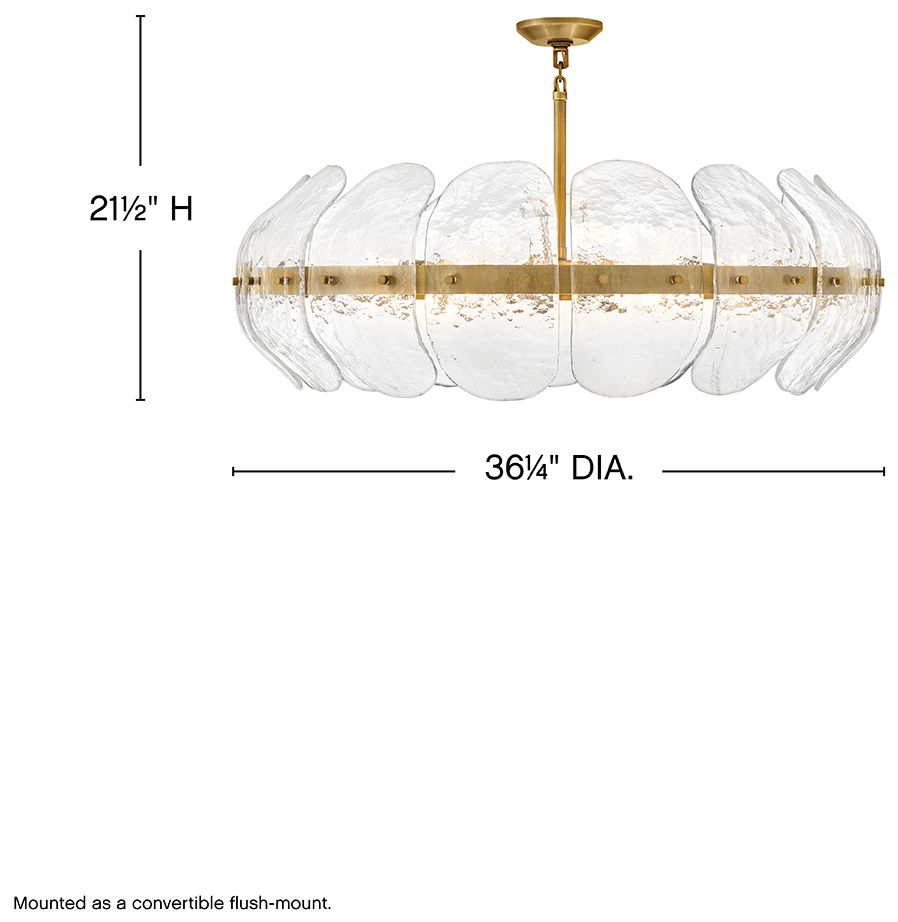 Image 3 Hinkley Lillia 36 1/4" Wide Heritage Brass Chandelier more views