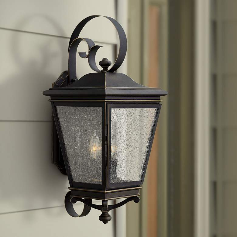 Image 1 Hinkley Lincoln 23 1/4 inch High Oil Rubbed Bronze Outdoor Wall Light