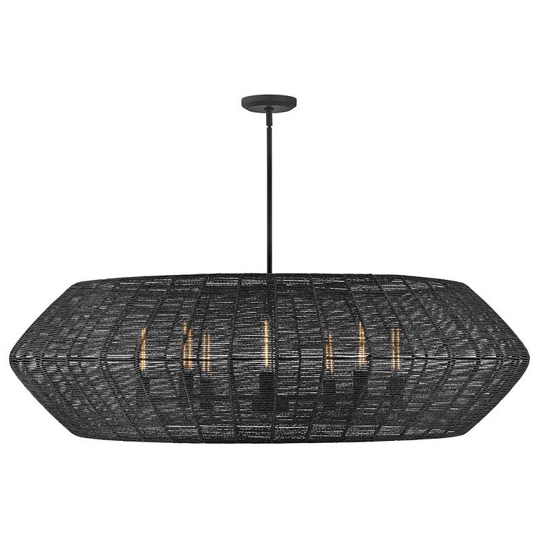 Image 1 Hinkley Lisa McDennon Luca 60" Wide Black 8-Light Pendant