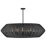 1_Hinkley Lisa McDennon Luca 60" Wide Black 8-Light Pendant