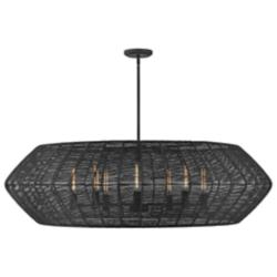 Hinkley Lisa McDennon Luca 60" Wide Black 8-Light Pendant