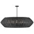 Hinkley Lisa McDennon Luca 60" Wide Black 8-Light Pendant