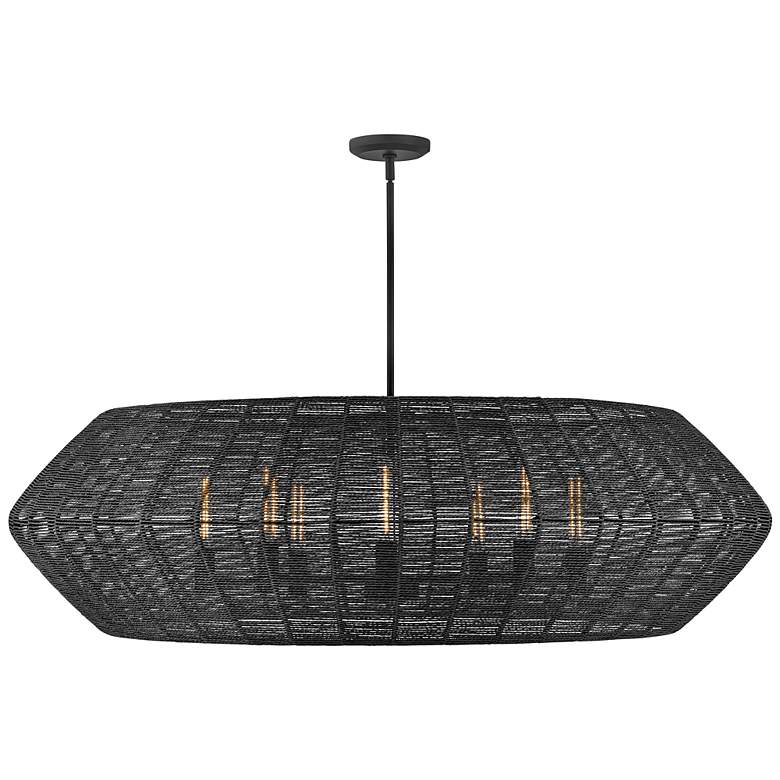 Image 2 Hinkley Lisa McDennon Luca 60" Wide Black 8-Light Pendant more views