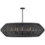 2_Hinkley Lisa McDennon Luca 60" Wide Black 8-Light Pendant more views