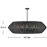 3_Hinkley Lisa McDennon Luca 60" Wide Black 8-Light Pendant more views