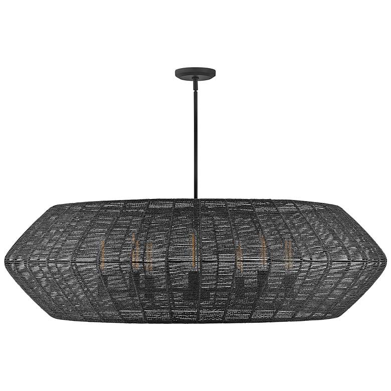 Image 4 Hinkley Lisa McDennon Luca 60" Wide Black 8-Light Pendant more views
