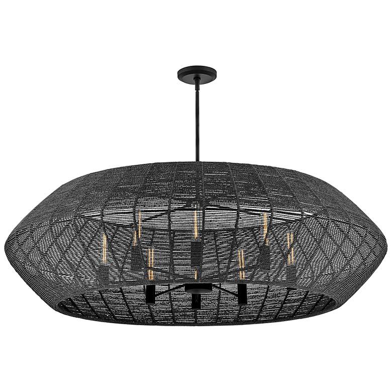 Image 5 Hinkley Lisa McDennon Luca 60" Wide Black 8-Light Pendant more views