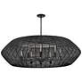 6_Hinkley Lisa McDennon Luca 60" Wide Black 8-Light Pendant more views