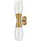 Hinkley Livie 22" High Lacquered Brass 2-Light Wall Sconce