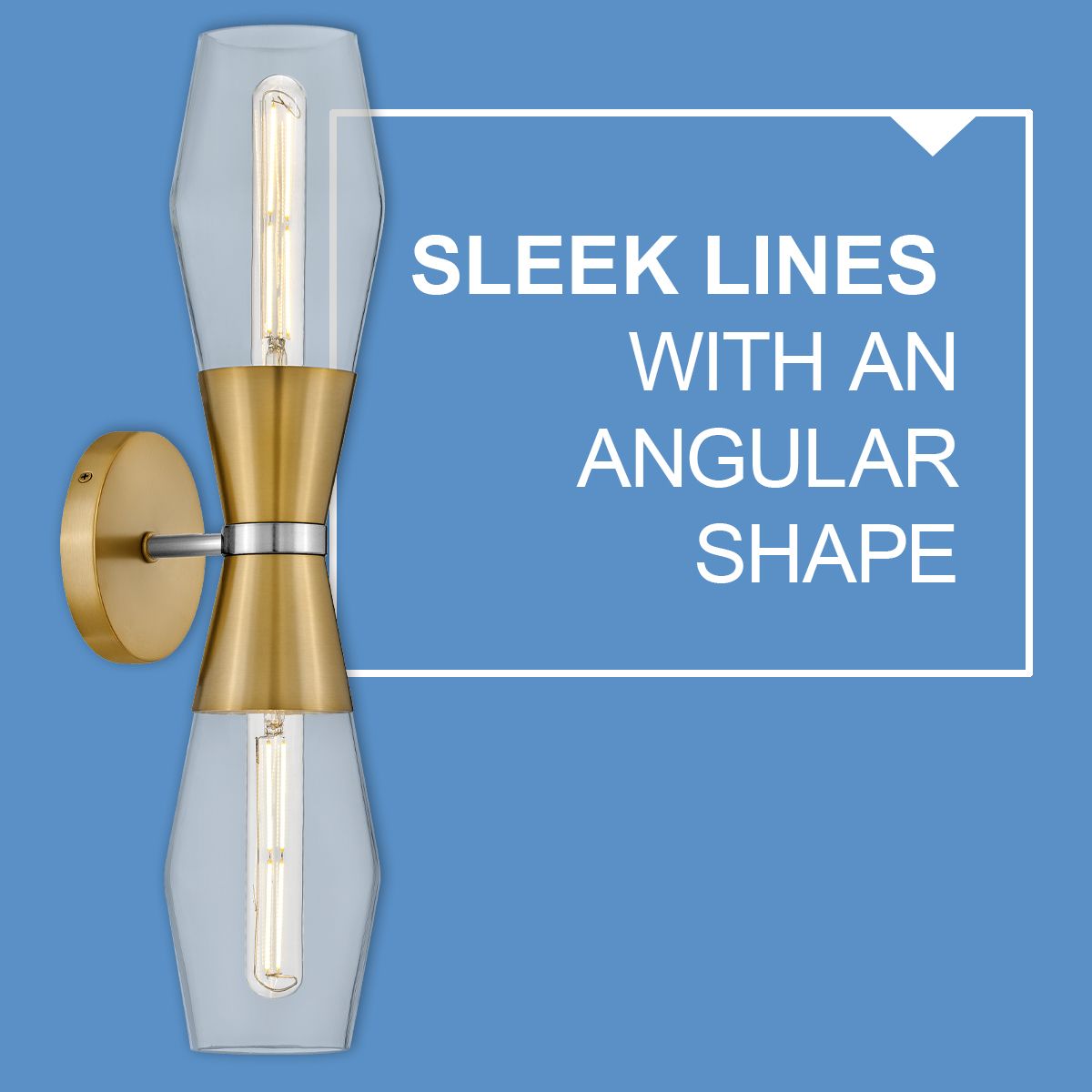 Hinkley Livie 22" High Lacquered Brass 2-Light Wall Sconce