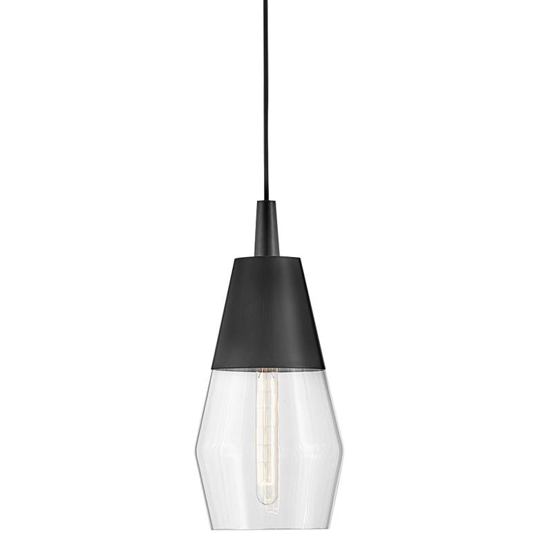 Image 3 Hinkley Livie 8" Wide Black Steel Mini Pendant