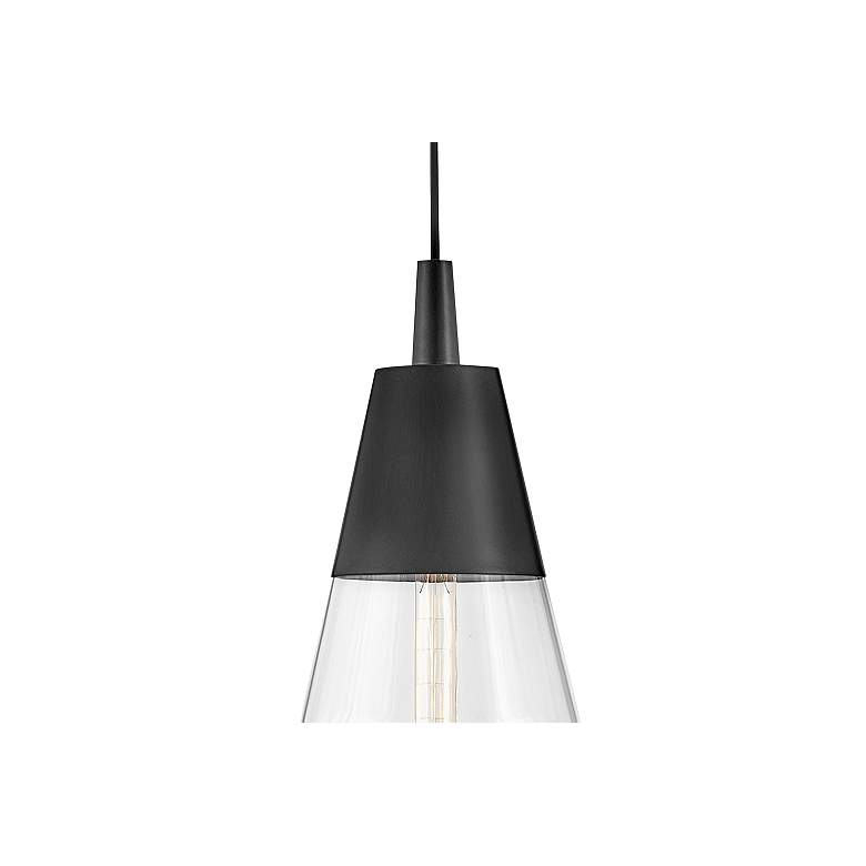 Image 4 Hinkley Livie 8" Wide Black Steel Mini Pendant more views