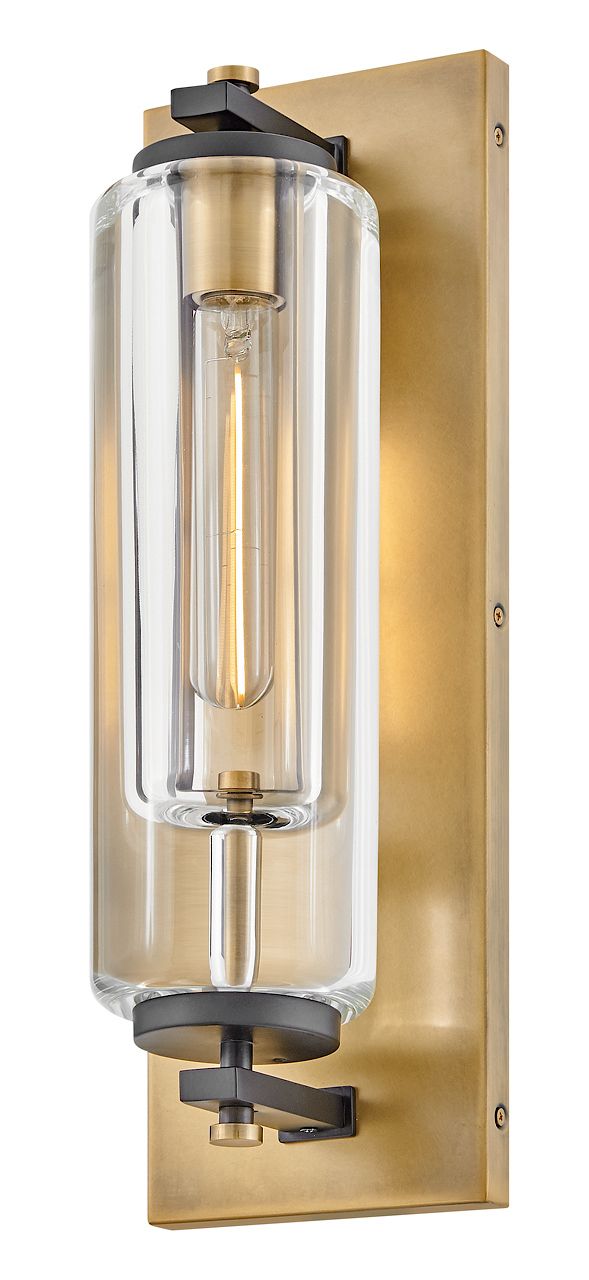 Image 5 Hinkley Lourde 18"H Heritage Brass LED Outdoor Wall Light more views