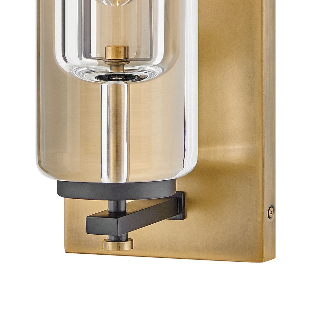 Hinkley Lourde 18"H Heritage Brass LED Outdoor Wall Light