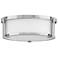 Hinkley Lowell 13.25" Wide Chrome and Opal Glass Ceiling Light
