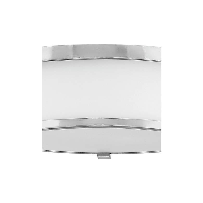 Image 2 Hinkley Lowell 13.25" Wide Chrome and Opal Glass Ceiling Light more views