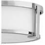 3_Hinkley Lowell 13.25" Wide Chrome and Opal Glass Ceiling Light more views