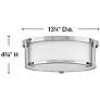 4_Hinkley Lowell 13.25" Wide Chrome and Opal Glass Ceiling Light more views