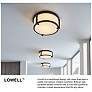 6_Hinkley Lowell 13.25" Wide Chrome and Opal Glass Ceiling Light more views