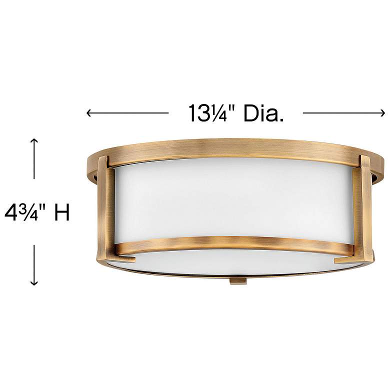 Image 4 Hinkley Lowell 13 1/4" Wide Brushed Bronze Ceiling Light more views