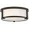 Hinkley Lowell 13"W Oil-Rubbed Bronze Outdoor Ceiling Light