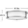 4_Hinkley Lowell 16" Wide Antique Nickel Ceiling Light more views