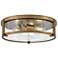 Hinkley Lowell 16" Wide Brushed Bronze 3-Light Ceiling Light