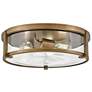 2_Hinkley Lowell 16" Wide Brushed Bronze 3-Light Ceiling Light more views