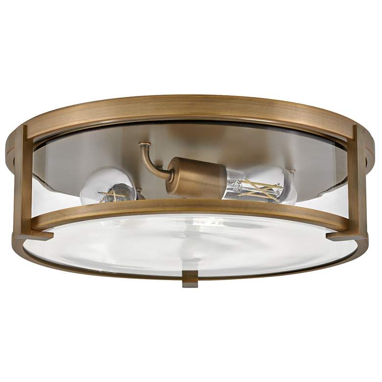 Image 4 Hinkley Lowell 16" Wide Brushed Bronze 3-Light Ceiling Light more views