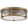 4_Hinkley Lowell 16" Wide Brushed Bronze 3-Light Ceiling Light more views