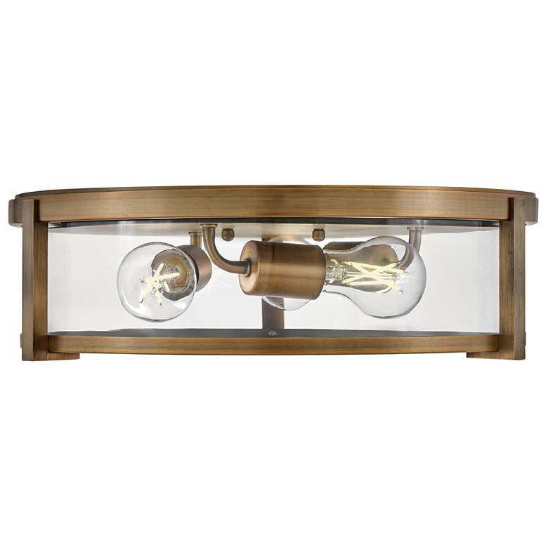 Image 5 Hinkley Lowell 16" Wide Brushed Bronze 3-Light Ceiling Light more views