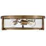 5_Hinkley Lowell 16" Wide Brushed Bronze 3-Light Ceiling Light more views