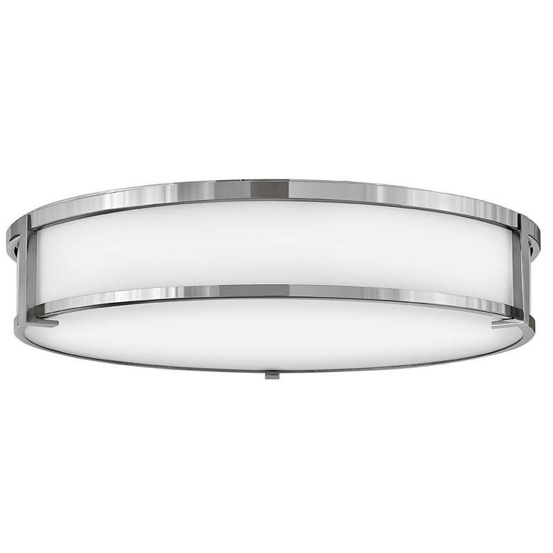 Image 1 Hinkley Lowell 24" Wide Chrome Ceiling Light