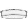 Hinkley Lowell 24" Wide Chrome Ceiling Light