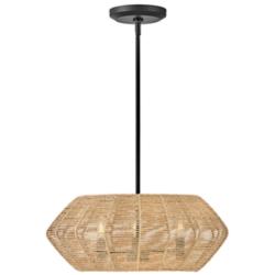 Hinkley Luca 21 1/4" Wide Black and Camel Pendant Light