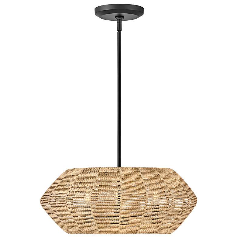 Image 2 Hinkley Luca 21 1/4" Wide Natural Weave Shade Pendant Light more views